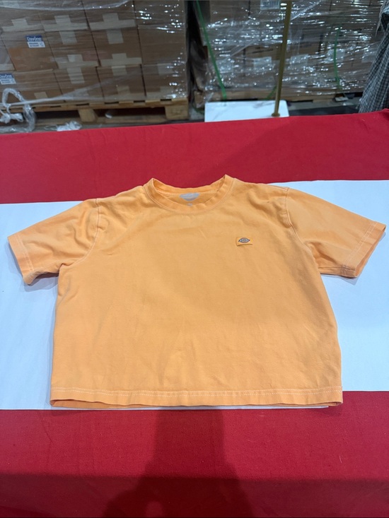 Dickies Tops - Dickies Peach-Orange Crop Short Sleeve Crewneck Tee